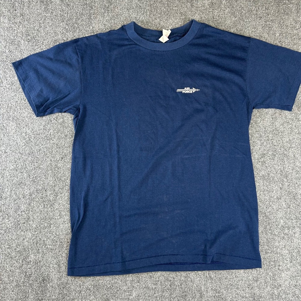 Vintage Winners Circle Air Force SR-71 Blackbird Aim High T-Shirt Navy Large
